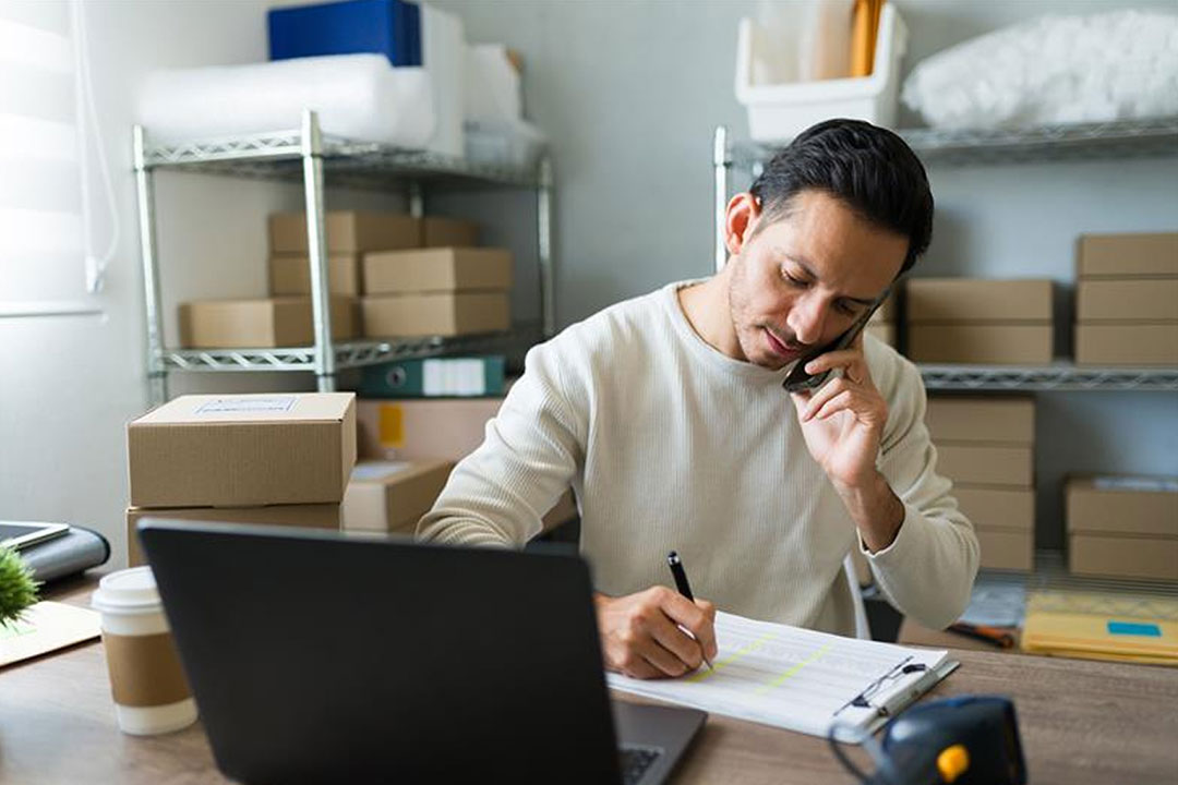 Small business meeting team